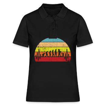 Evolution Imker Shirt - Geschenk Bienenzüchter Imk - Frauen Polo Shirt - Schwarz - Vorne - Ailine (174cm)