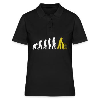 Imker Bienen Evolution Bienen Imker Entwicklung Ge - Frauen Polo Shirt - Schwarz - Vorne - Ailine (174cm)