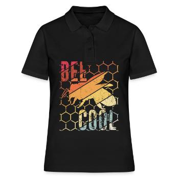 Bee Cool Bienen Imker Nachhaltigkeit Klimaschutz G - Frauen Polo Shirt - Schwarz - Vorne - Ailine (174cm)