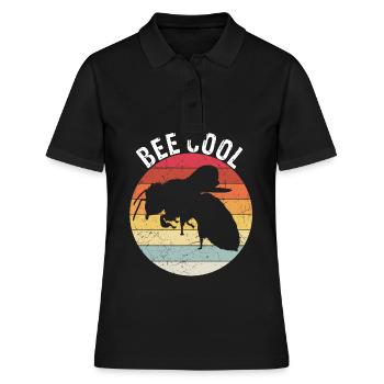 Bee Cool Bienen Imker Nachhaltigkeit Klimaschutz G - Frauen Polo Shirt - Schwarz - Vorne - Ailine (174cm)