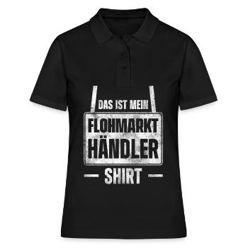 Das Ist Mein Flohmarkt Händler Shirt - Frauen Polo Shirt - Schwarz - Vorne - Ailine (174cm)
