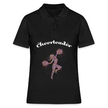 Cheerleading Cheerdance Cheerleader Cheerleaderin - Women's Polo Shirt - black - Front - Ailine (174cm)