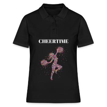 Cheertime Cheerleading Cheerleader Cheerleaderin - Women's Polo Shirt - black - Front - Ailine (174cm)