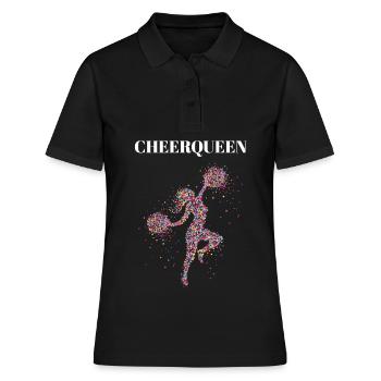 Cheerqueen Cheerleading Cheerleader Danseuse - Polo Femme - noir - Devant - Ailine (174cm)