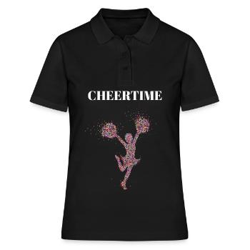 Cheertime Cheerleader Choreography Dancing Dancer - Women's Polo Shirt - black - Front - Ailine (174cm)
