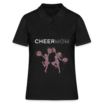 Cheermom Cheerleader Cheerleaderin Cheerleading - Women's Polo Shirt - black - Front - Ailine (174cm)