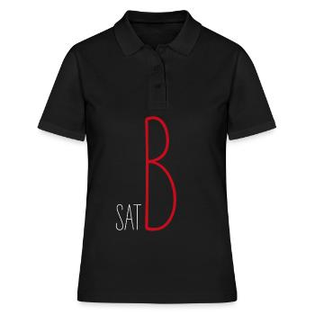 SATB Basse Chanteur Musicien Chorale Musique Ecole de musique - Polo Femme - noir - Devant - Ailine (174cm)