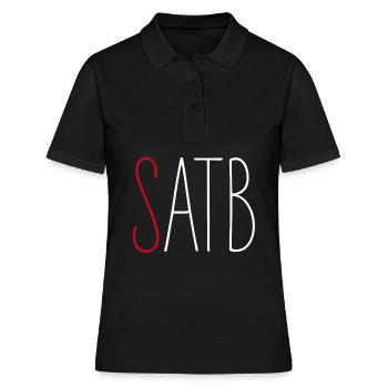 SATB Sopran Sängerin Musikerin Chor Singen - Frauen Polo Shirt - Schwarz - Vorne - Ailine (174cm)