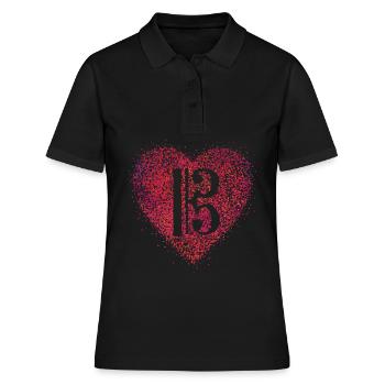 Alto clef clef Alto singer Viola - Women's Polo Shirt - black - Front - Ailine (174cm)
