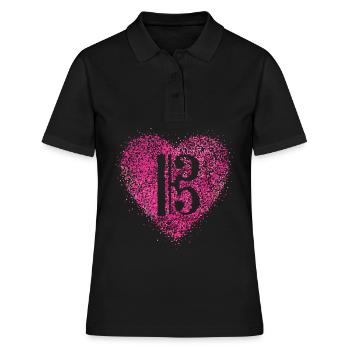 Alto, alto, chanteur, alto, professeur de musique - Polo Femme - noir - Devant - Ailine (174cm)