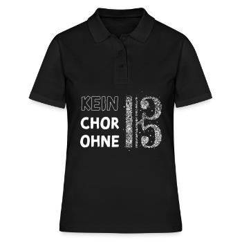 Altschlüssel Alt Chor Sängerin Singen Musikerin - Frauen Polo Shirt - Schwarz - Vorne - Ailine (174cm)