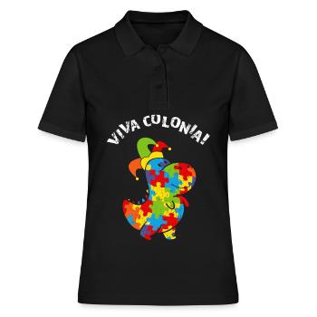 Viva Colonia Carnaval Carnaval Confettis Dino - Polo Femme - noir - Devant - Ailine (174cm)
