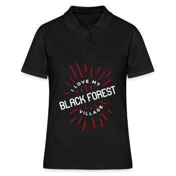 Forêt-Noire Village Village Vie Campagne Oeuf - Polo Femme - noir - Devant - Ailine (174cm)