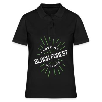 Black Forest Girl Village Country Egg Farmers - Women's Polo Shirt - black - Front - Ailine (174cm)