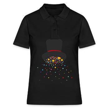 Chapeau de sorcier Illusionniste Spectacle de magie Magicien de scène - Polo Femme - noir - Devant - Ailine (174cm)