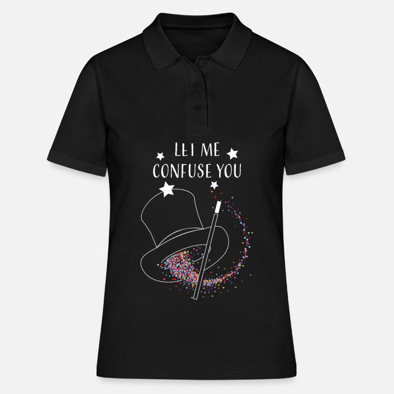 Magic Hat Magic Tricks Card Magic Magic Show - Women's Polo Shirt - black