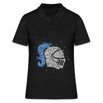 Knight Knight's Armor Helmet Knight's Helmet Medieval - Women's Polo Shirt - black - Front - Ailine (174cm)
