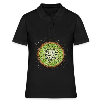 Kiwi Kiwi Fruit Fruits Fruit Salad Vitamins - Women's Polo Shirt - black - Front - Ailine (174cm)