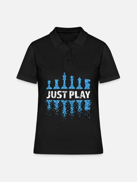 Échecs, Joueur d’échecs, Jeu d’échecs, Amateur d’échecs - Polo Femme - noir
