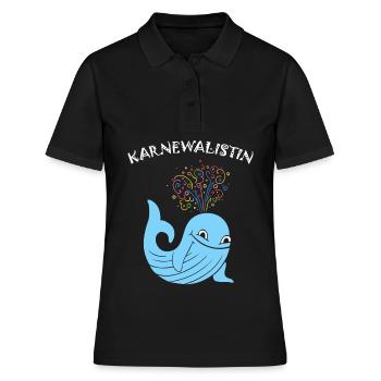 Karnevalist Kölner Karneval Fasching Konfetti Köln - Frauen Polo Shirt - Schwarz - Vorne - Ailine (174cm)