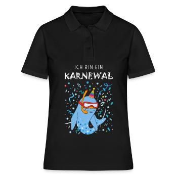 I'm a Carnewal Carnival Confetti Diver - Women's Polo Shirt - black - Front - Ailine (174cm)