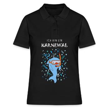 I'm a Carnewal Confetti Snorkeling Diving - Women's Polo Shirt - black - Front - Ailine (174cm)