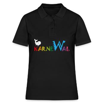 Carnaval Carnaval Confettis Costume Remplacement Jecken - Polo Femme - noir - Devant - Ailine (174cm)