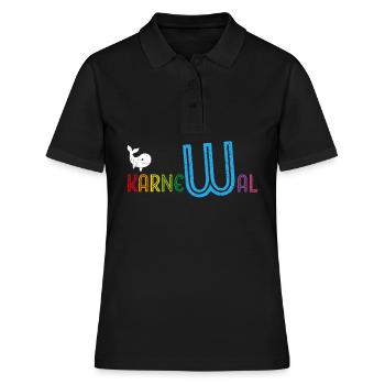 Carnaval, Carnaval, Confettis, Lundi gras, Fous - Polo Femme - noir - Devant - Ailine (174cm)