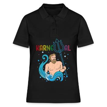 Carnival Confetti Poseidon Fastelovend - Women's Polo Shirt - black - Front - Ailine (174cm)