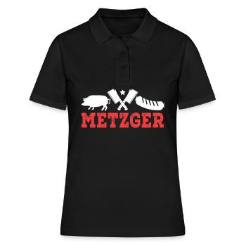 Metzger - Frauen Polo Shirt - Schwarz - Vorne - Ailine (174cm)
