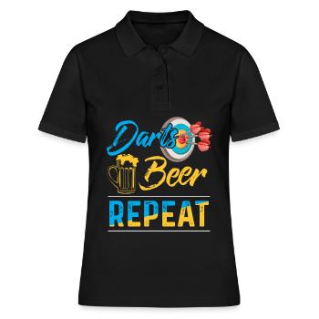 Fléchettes Fléchettes Fléchettes Bullseye Fléchettes Cadeau - Polo Femme - noir - Devant - Ailine (174cm)