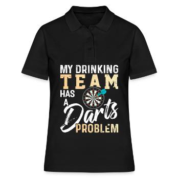 Fléchettes Dart Dartboard Bullseye Dart Arrow Cadeau - Polo Femme - noir - Devant - Ailine (174cm)