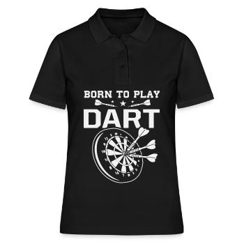 Dart Darts Bullseye Dart Player Cadeau de fléchettes - Polo Femme - noir - Devant - Ailine (174cm)