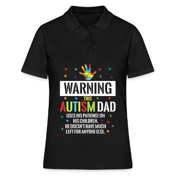Autisme autistique Cadeau autistique autistique - Polo Femme - noir - Devant - Ailine (174cm)
