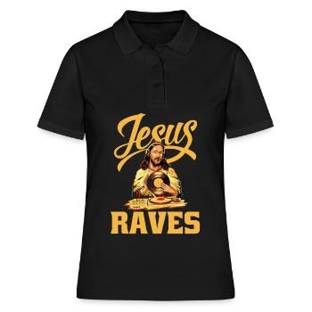 DJ Music Techno Dance Party Cadeau - Polo Femme - noir - Devant - Ailine (174cm)