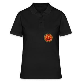 DDR NVA Armoiries - Polo Femme - noir - Devant - Ailine (174cm)