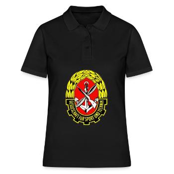 DDR Gesellschaft Für Sport Und Technik - Frauen Polo Shirt - Schwarz - Vorne - Ailine (174cm)