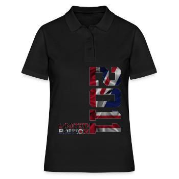 ÉDITION LIMITÉE ANGLETERRE 15E ANNIVERSAIRE 2011 UK - Polo Femme - noir - Devant - Ailine (174cm)