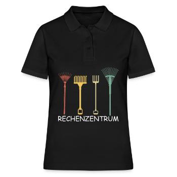 Rechenzentrum Lustiges Rechner Computer EDV Server - Frauen Polo Shirt - Schwarz - Vorne - Ailine (174cm)