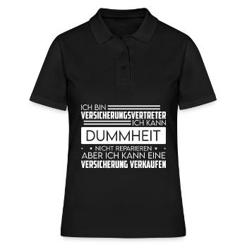 Versicherungsvertreter Für Versicherungsmakler Ver - Frauen Polo Shirt - Schwarz - Vorne - Ailine (174cm)