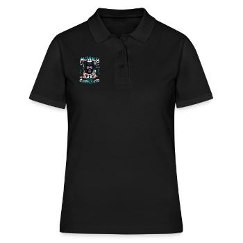 Syndicat de l’argent - Polo Femme - noir - Devant - Ailine (174cm)