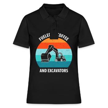 Excavatrice Excavatrice Conducteur Excavatrice Camion - Polo Femme - noir - Devant - Ailine (174cm)