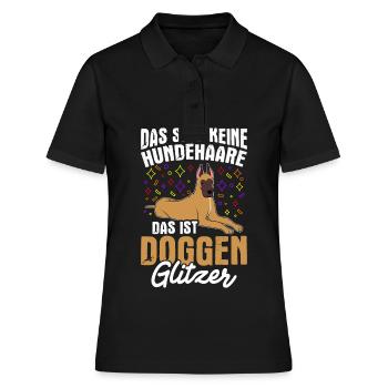 Grands Danois, Fan de chiens, Propriétaire de chiens, Promeneur de chiens, Hun - Polo Femme - noir - Devant - Ailine (174cm)