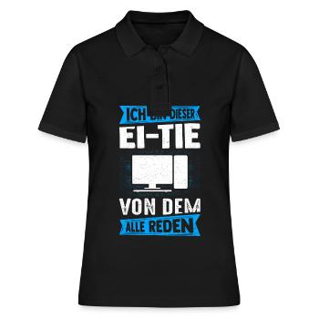 I'm that person that everyone is talking about computers - Women's Polo Shirt - black - Front - Ailine (174cm)