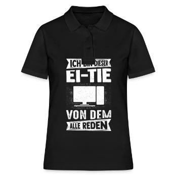 I'm that person that everyone is talking about computers - Women's Polo Shirt - black - Front - Ailine (174cm)