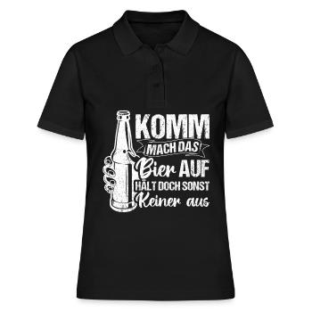 Bière Boire de la bière Fun Pub Boire Boire Spree Beer Tr - Polo Femme - noir - Devant - Ailine (174cm)