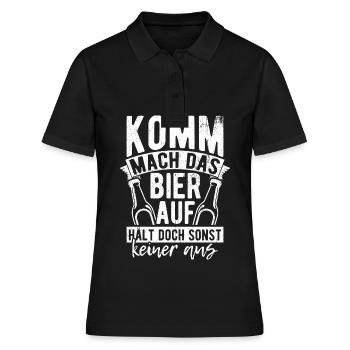 Bière Boire de la bière Fun Pub Boire Boire Spree Beer Tr - Polo Femme - noir - Devant - Ailine (174cm)