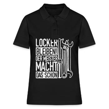 Maître artisan mécatronicien Examen de maître artisan - Polo Femme - noir - Devant - Ailine (174cm)
