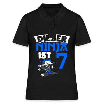 Cette ceinture ninja 7 ans de ninja Ninja L - Polo Femme - noir - Devant - Ailine (174cm)