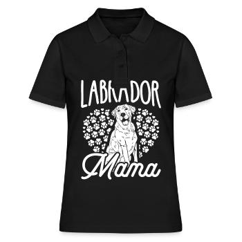 Labrador Maman Chien Maman Chien Maman Promenade Labrador - Polo Femme - noir - Devant - Ailine (174cm)